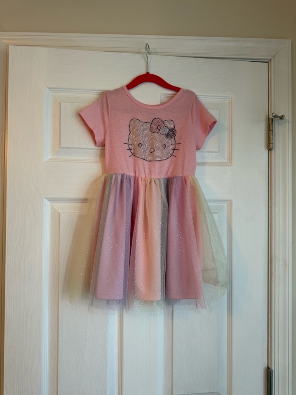 Pink Hello Kitty Tulle Rainbow Dress